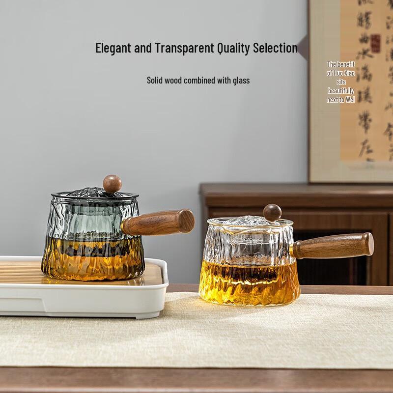 Fulinz Transparent Glass Teapot with Filter