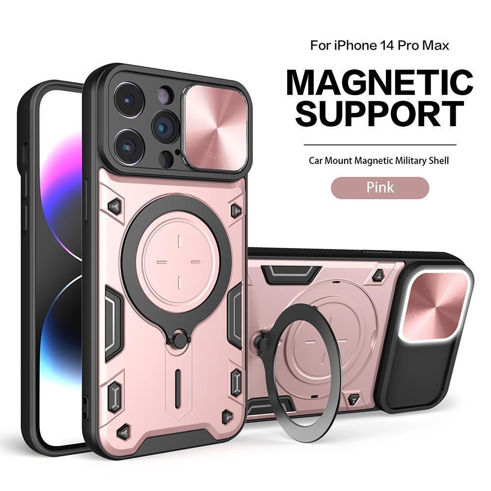 360° rotace s magnetickým kroužkem, stojánek, ochrana objektivu, pancéřové pouzdro pro iPhone 15 14Plus 13 12 11Pro Max pro Samsung S24 S23 S22 S21 S20 Ultra Plus A05 A14 A54