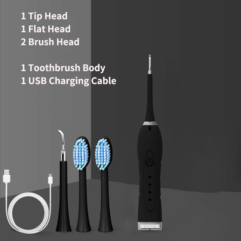 Electric Sonic Toothbrush Dental Teeth Cleaner 4 Modes Dental Scaler Calculus Tartar Remover Stone Removal for Tooth Whitening