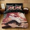 Kotori Itsuka Pattern Bedding Quilt Set Quilt Cover Pillowcase Home Birthday Gift(1 * Duvet Cover + 2 * Pillowcase, Without Core)