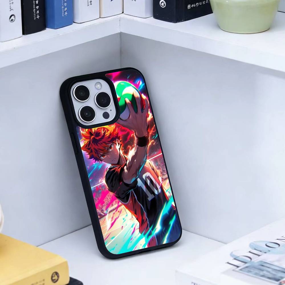 Anime H-Haikyuu Hinata Shoyo Handyhülle Für iPhone17,16,15,14,13 Plus,Pro Max Magnetisch Für Magsafe Kabelloses Laden
