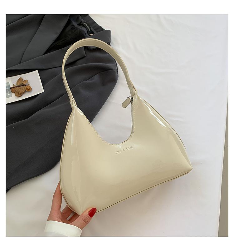 Fashionable shiny small bag women's 2025 new high-end versatile underarm bag women's popular commuter shoulder bag