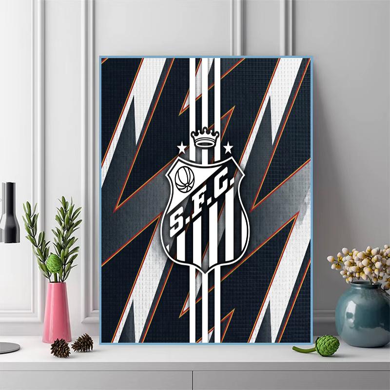 Santos F.C 100% Round Full Drill 5D DIY Diamond Painting Embroidery Cross Stitch Rhinestone Décor