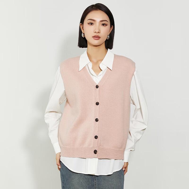 

Women s Stylish Loose V-Neck Knit Vest One Size