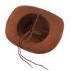Antique Western Cowboy Hats Breathable Adjustable Fedoras with Rhinestones Heart Decors For Costume Parties Dressingup