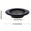 2Pcs Kitchen Sink Filter Stainless Steel Mesh Sink Strainer Filter Bathroom Sink Strainer Drain Hole Filter Trap Waste Screen