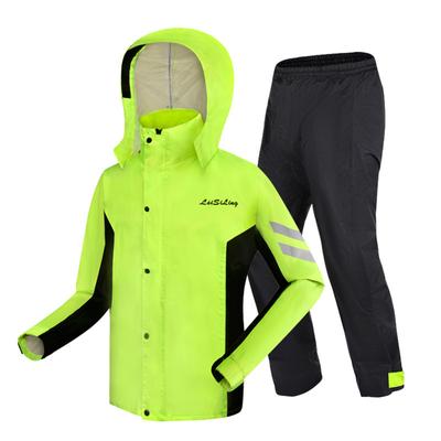 Motorcycle Rain Suit for Men & Women Waterproof Rain Gear Resistant Raincoat Outdoor Fashion with Hood