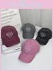 Cotton Baseball Cap For Couples With Heart Embroidery Sunshade Casual Summer Accessory
