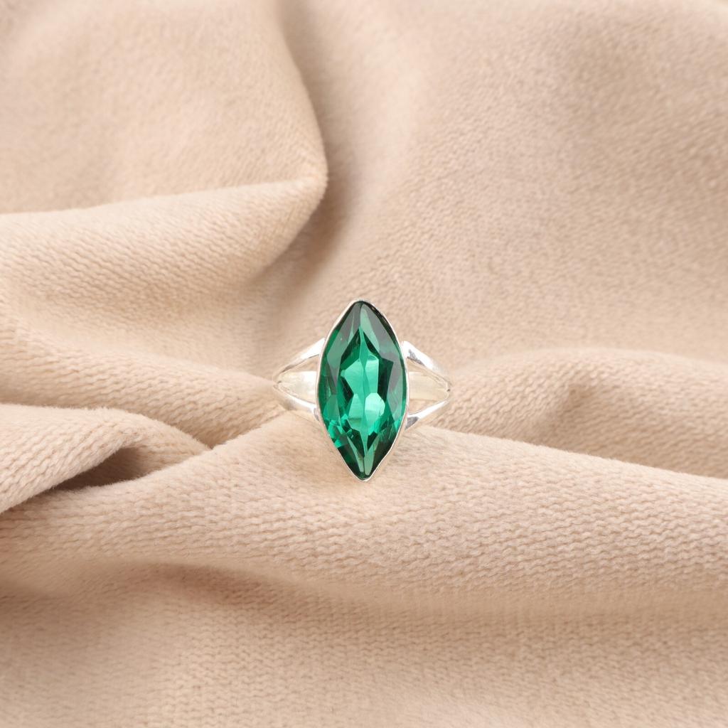 Chrome Diopside Gemstone 925 Solid Silver Jewelry Handmade Ring For Wedding Gift RR-23-4