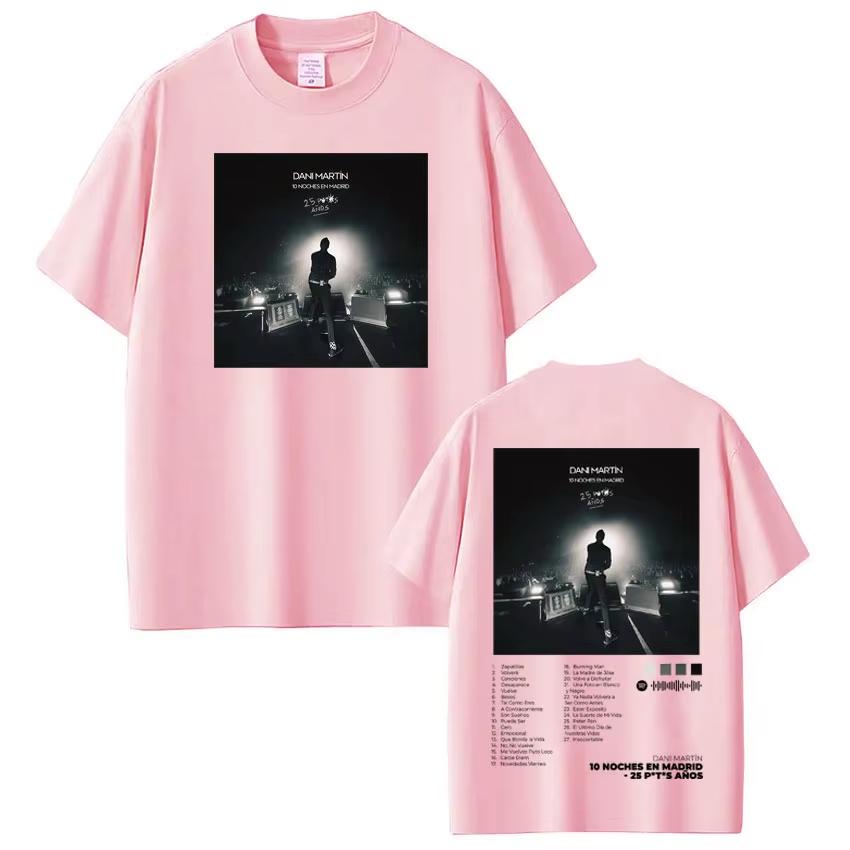 

Singer Dani Martín Album 2026 Graphic Tee Men Women Vintage Hip Hop T Shirt Cotton Short Sleeve Fashion Casual Tshirts 4XL
