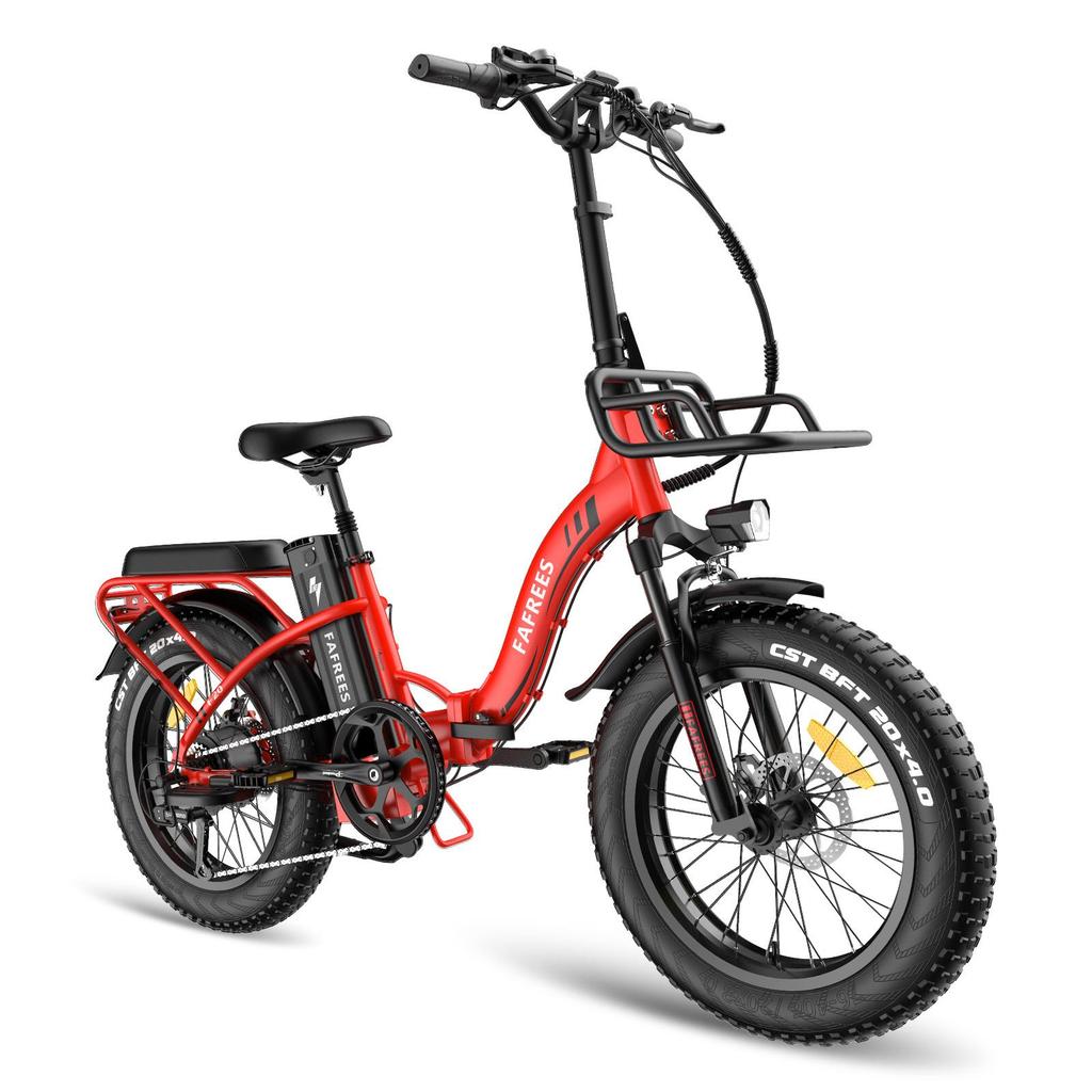 Electric Bicycle Fafrees F20 Max 500W Motor Foldable Electric Bike 48V 30AH 20"x4.0" Tire Adult E-Bike Top Speed 45Km/h Lcd Display