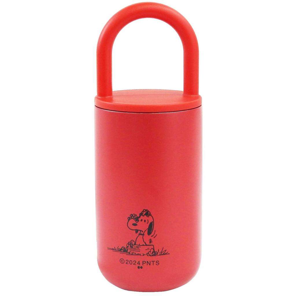 Onishi Ken Seihan PEANUTS Stainless Steel Tumbler with H20 Handle, Red, Size Approx. 7.7 Mm, PM-3000