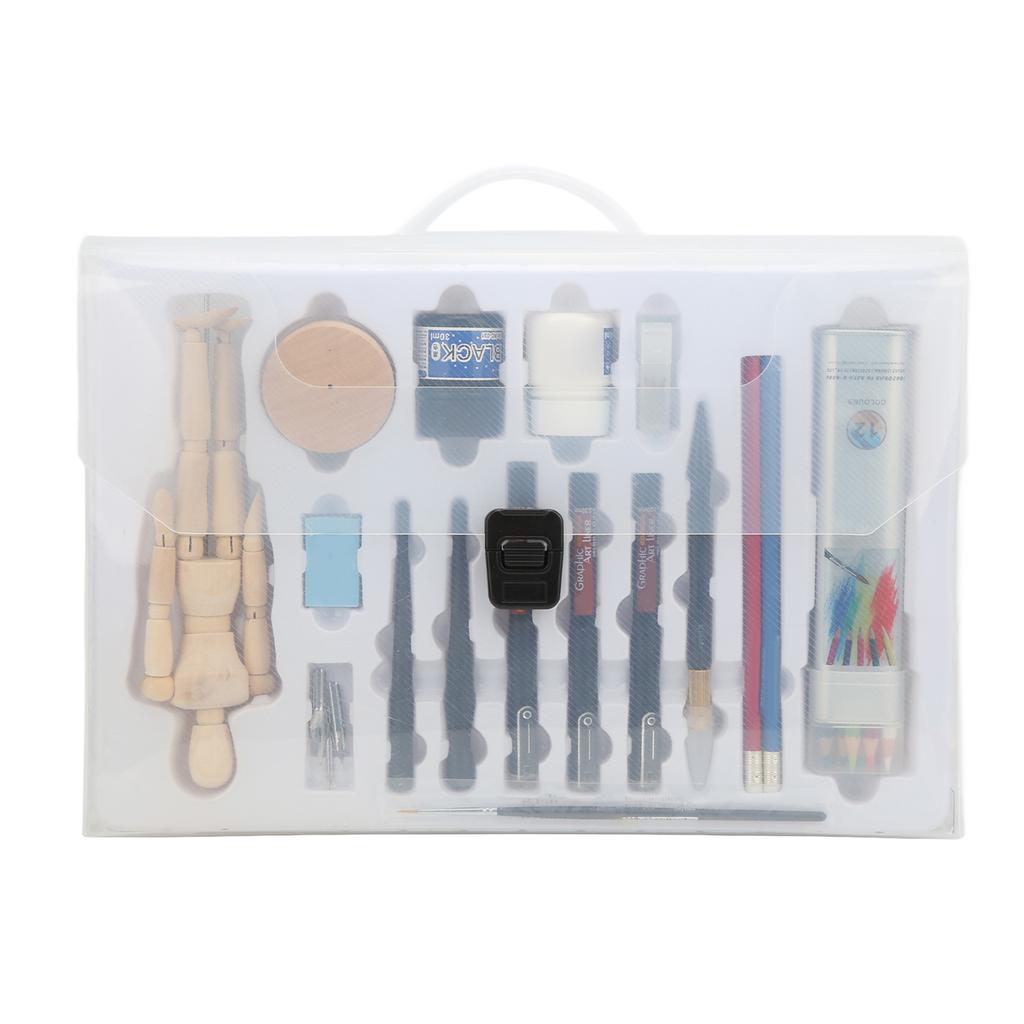 Cartoon Comic Drawing Kit Plastic Poplar Alloy Material A4 Paper Size Portable Carrying Comic Art