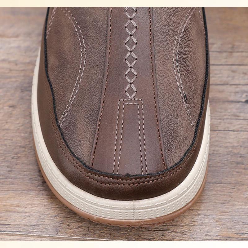 Inverno Novos Sapatos de Algodão Antiderrapantes e Impermeáveis para Meia-Idade e Idosos, Botas de Neve com Um Pedal