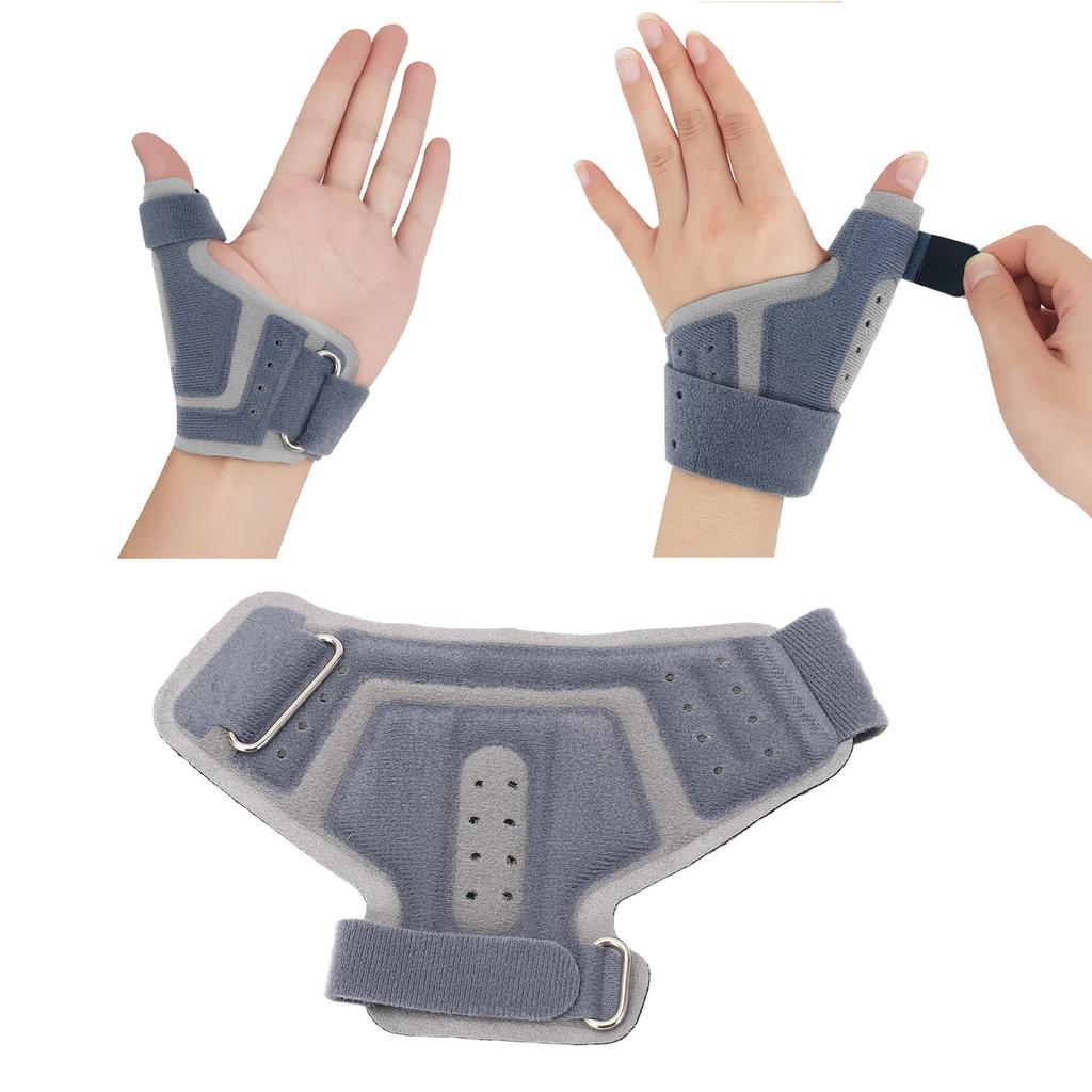 Finger Support Brace Breathable Sponge Thumb and Wrist Stabilizer Splint Thumb Sleeve for Sports