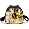 Trendy Crossbody Kpop Katseye Semicircle Lunchbox Thermal Insulation Food Lunch Bag 3D Printed Insulated Handbags Ice Bags