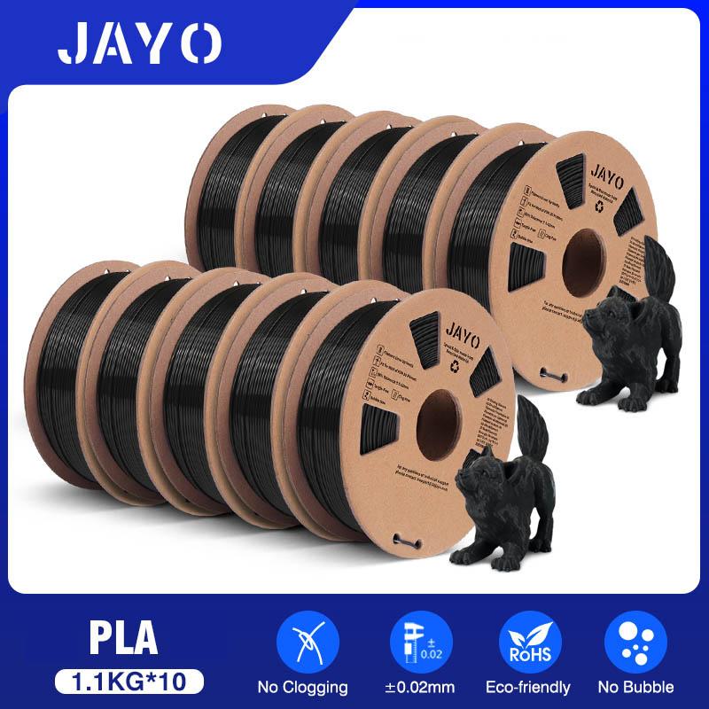 JAYO 10 Rolls PLA PETG 3D Printer Filament 1.75mm 1.1KG/Roll 3D Printer Filament Environmental Material For 3D Pen & Printers