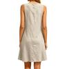 Summer Dresses Loose V Neck Sleeveless Sundresses Swimsuit Coverup With Pockets