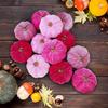 Artificial Velvet Pumpkin 2025 12/16Pcs Halloween Autumn Fall Pumpkin Ornament For Autumn Party Decorating Props