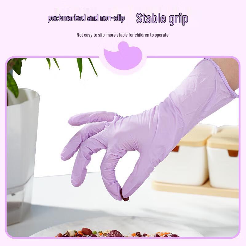 Guanti usa e getta in nitrile Titanfine per alimenti per bambini