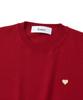 KNITTED (W) Basic Essential Washable Round Short Sleeve Knit Red
