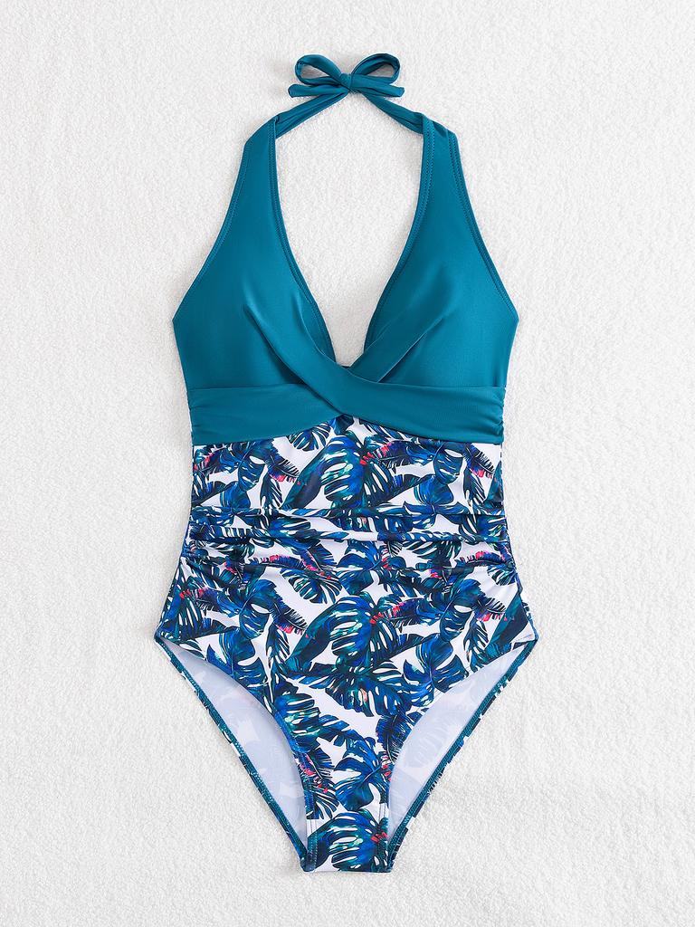 New swimsuit women's fashion bikini European and American onesie sexy one-piece beach swimsuit swimsuit