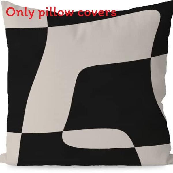 Linen Abstract Geometric Pillow Cover Modern Home Decor For Living Room Office