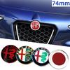 Adesivo Emblema Frontal Traseiro de Carro 74MM Porta-malas Substituir Acessórios para Logo Giulia 159 147 156 Stelvio Giulietta Mito