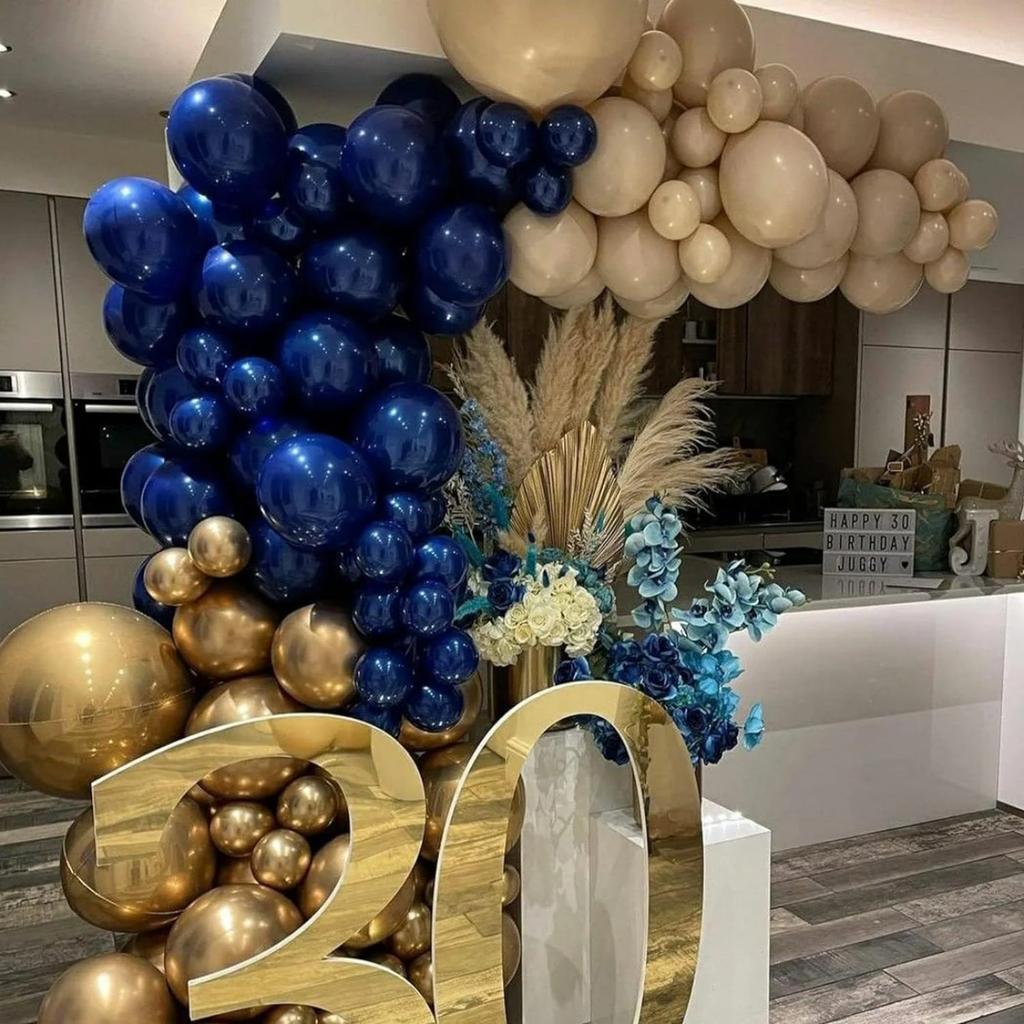 Blue Balloons 12 Inch Dark Blue Balloons For Birthdays, Graduation Ceremonies, Baby Baptisms, Anniversaries, New Year's Parties, Holiday Decorations