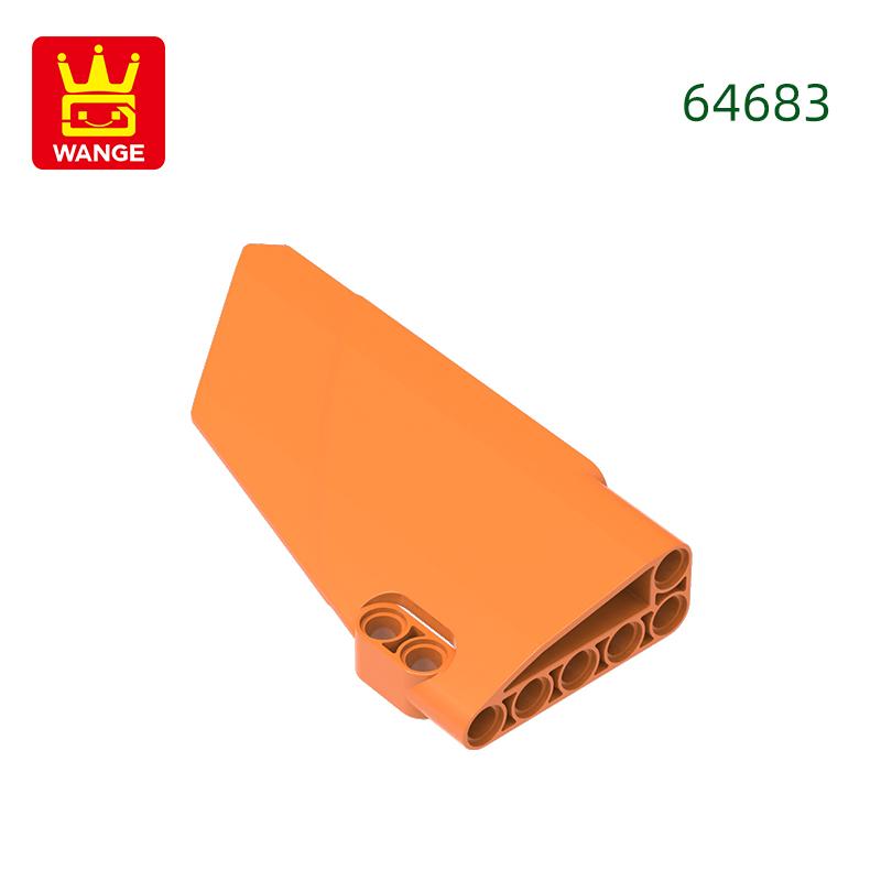 Non-Toxic 16Pcs/Lot No.64683 5 × 11 Plate Left Plastic Fairing Block Moc Color Accessories Compatible With Brick Diy Children'S Toy Assemb