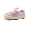 Girls' 2024 Autumn Sequined Sneakers - Trendy Korean-Style Casual Sports Shoes for Little Fashionistas