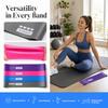 5PCS Color Coded Loop Bands Latex Resistance Loop Bands Portable Resistance Bands Set  Leg Workout
