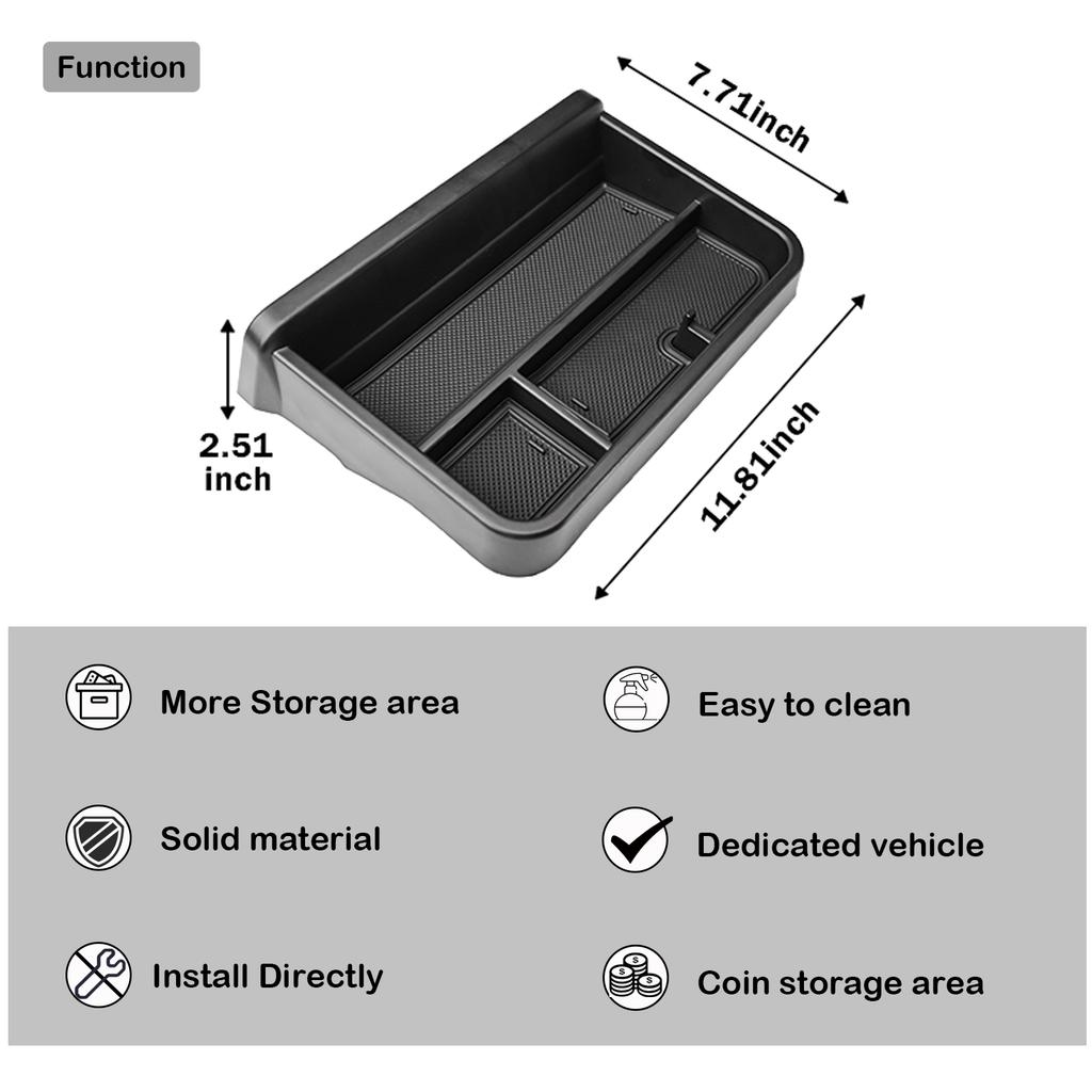 For 2025-2025 Honda Prologue EV/Acura ZDX Center Console Dashboard Tray Organizer Behind Screen Dash Board Storage Interior Box