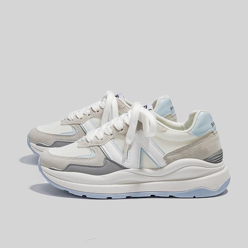 Ins Korean Version of Thick-soled Heightening Breathable Running Sports Shoes Summer New Dad Shoes Women's Little White Shoes Women's A1835