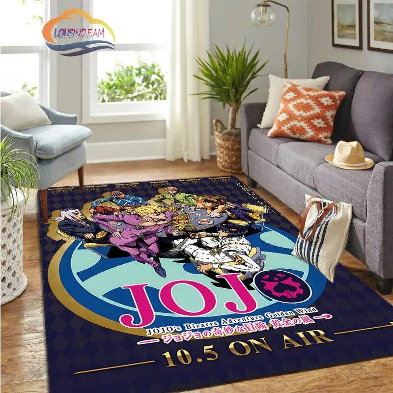 JoJo's Bizarre Adventure Stone Ocean Series Anime Carpet and Rug Living Room Large Area Decoration Sofa Mat Bedroom Doormat.