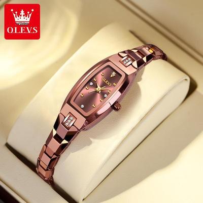 Tungsten Steel Waterproof Women's Watch with Imported Movement - Olis Cross-Border Style