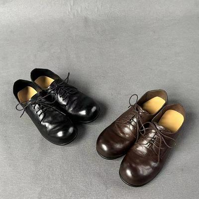 Retro gewaschen rindsleder frauen schuhe flache schuhe nostalgischen echtem leder loafer Mary Jane schuhe