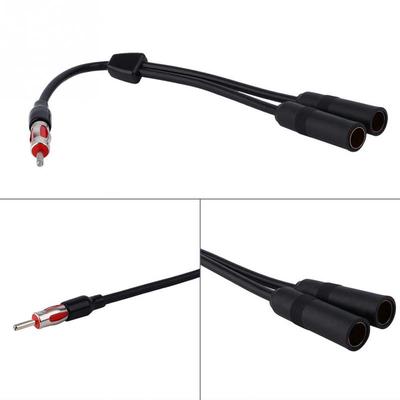 Cavo di prolunga splitter per autoradio stereo da 2 femmine a 1 maschio