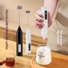 Electric Milk Frother Dual Stick Rechargeable 3-Speed Handheld Egg Beater Coffee Frother Cream Foamer Maker Type-C Rechargeable