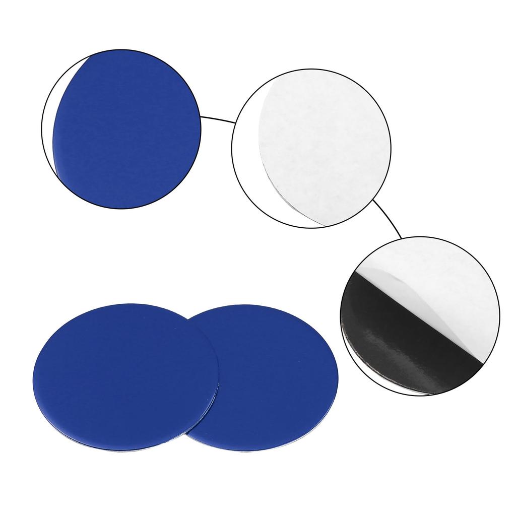 ACROPIX 50mm Car Universal Wheel Center Hub Cap Emblem Badge Decal Sticker Gloss Blue 4pcs