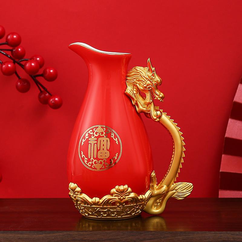 Zodiac Small Wine Glasses Household Ceramic Baijiu Cups Spirits Cups One Bite Cups Active Products Wine Glasses Wine Sets Gifts