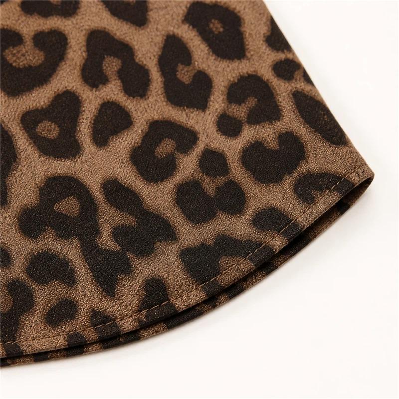 Chiffon Style Shirt New Printed Loose Top Slim Shirt Fashionable Leopard Print Shirt