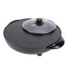 Hot Pot Elektrischer Grill Runder Koreanischer BBQ Grill Hotpot Elektrischer Rauchloser Grill für Zuhause Familienparty Treffen US-Stecker 110V