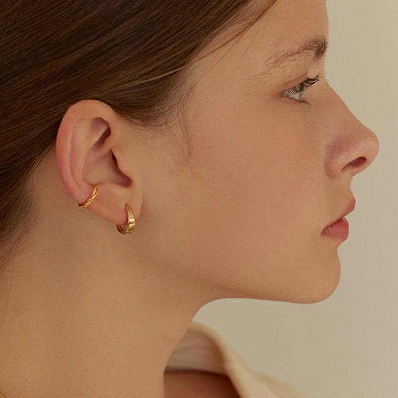 Lewe [925 silver] Twist basic earcuff