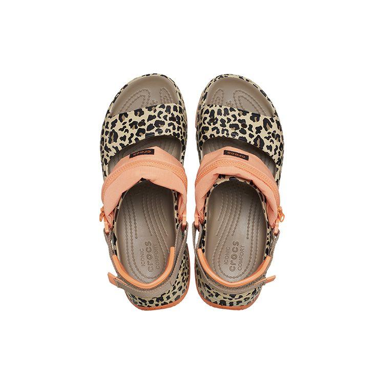 Crocs Hiker Xscape EVA Printed Lightweight Non-Slip Sport Sandals Women Sandals Orange Brown 208611-2BY