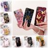 Für Samsung A40S Hülle Transparent Niedliche Katze Mode Schmetterling Lustig Bemaltes Gehäuse Für Samsung Galaxy A40S Abdeckung SM-A3050