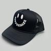 Hip Hop Street Smiley Embroidery Pattern Patch Baseball Cap Men'S And Women'S Mesh Shade Truck Hat