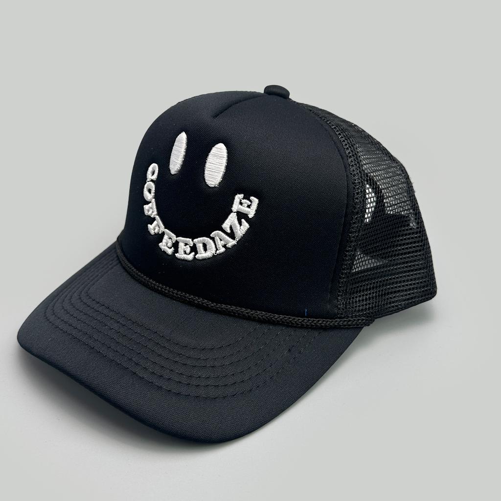 Hip Hop Street Smiley Embroidery Pattern Patch Baseball Cap Men'S And Women'S Mesh Shade Truck Hat