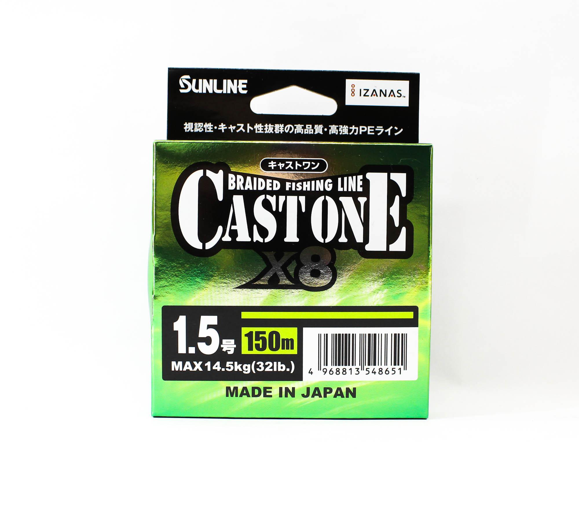 

Sunline P.E Line X8 Cast One HG 150M P.E 1.5 25lb Light Green (8651) светло-зеленый
