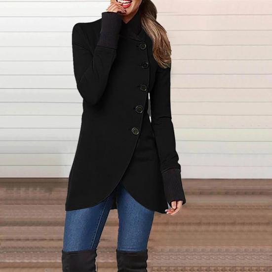 cowl neck coat womens